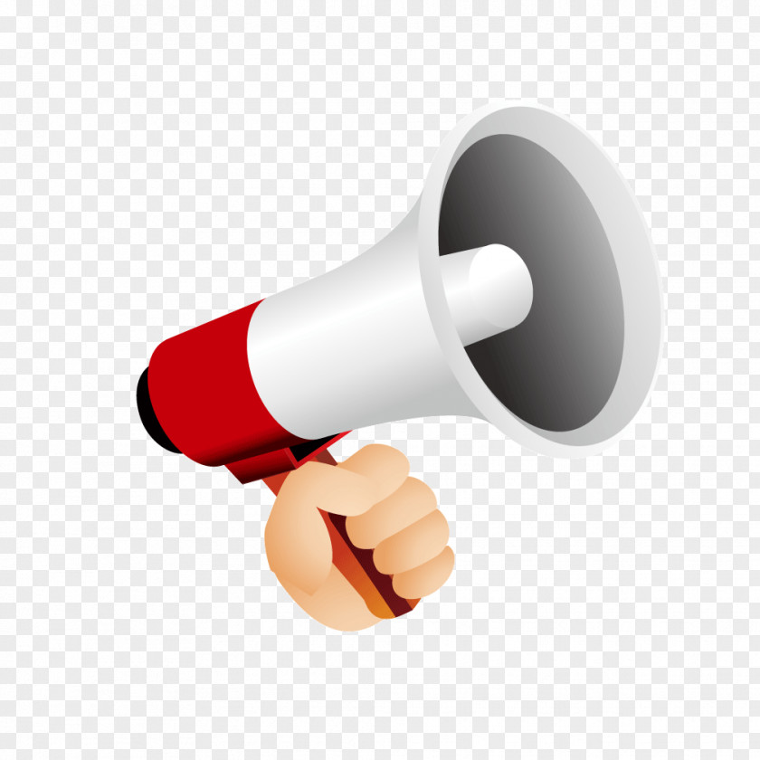 Red Speaker Megaphone Loudspeaker Icon PNG