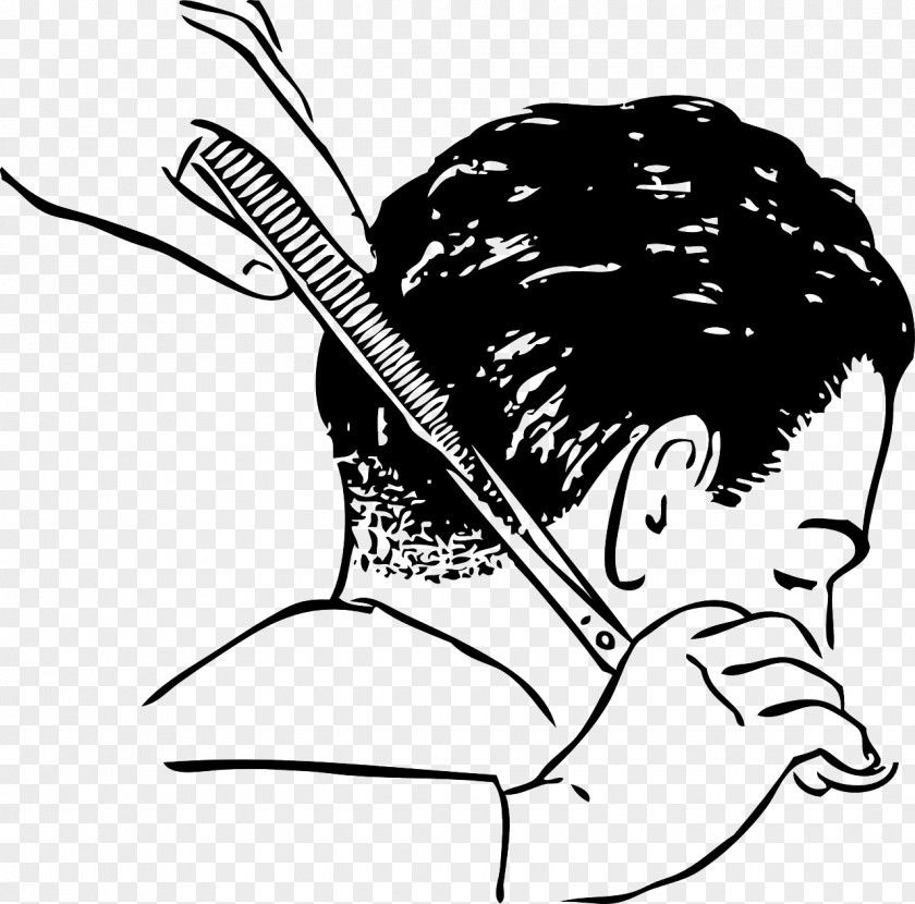 Scissors Hair Clipper Comb Barber Beauty Parlour Clip Art PNG