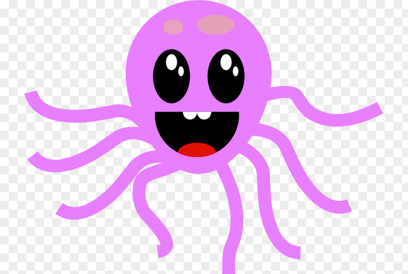 Tags Octopus Smiley Emoticon Purple PNG