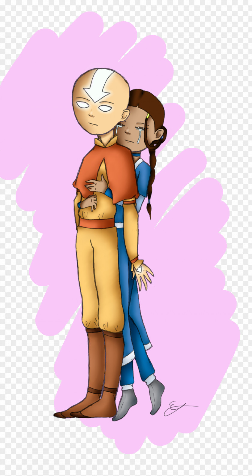 Aang Katara Fan Art DeviantArt PNG