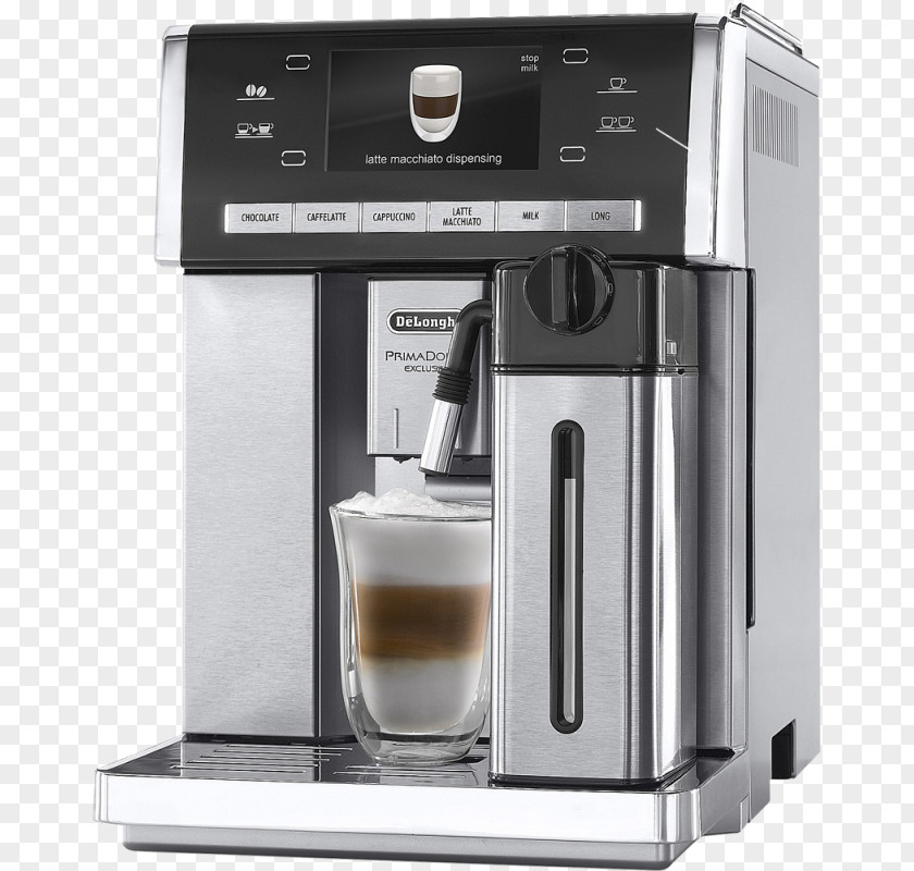 Coffee Espresso De'Longhi PrimaDonna Exclusive ESAM 6900 Elite ECAM 650.75 PNG