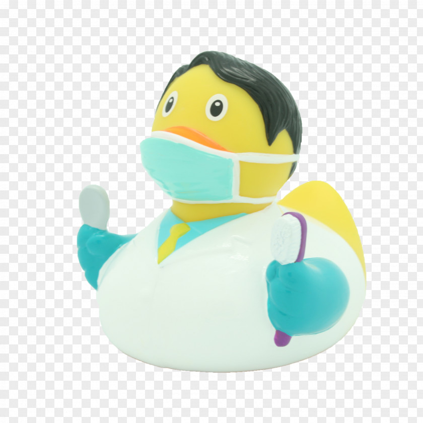 Duck Rubber Dentist Natural Toy PNG