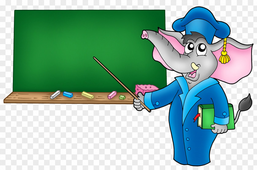 Elephant Teaching Cartoon Teacher Royalty-free Illustration PNG