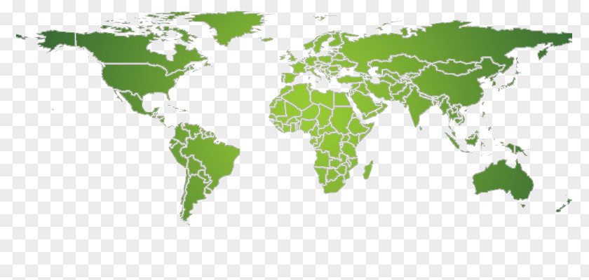 Map World Blank Projection PNG