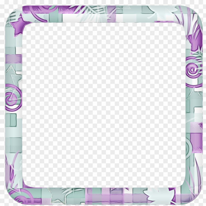 Rectangle Picture Frame Red Background PNG