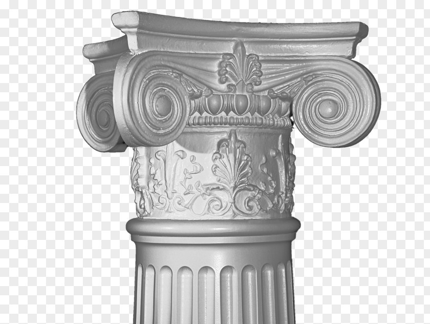 Stone Pillar Column Capital Architecture Porch Handrail PNG