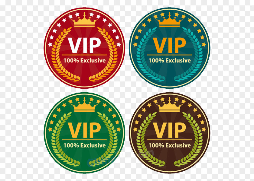 VIP Badge Special Treat Euclidean Vector Icon PNG