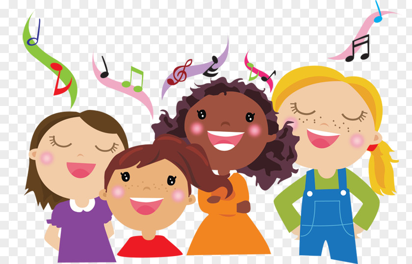 Children's Choir Music PNG choir music, child clipart PNG