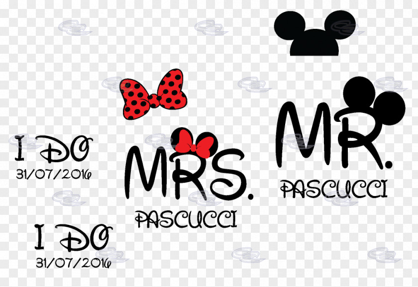 Cute Dot Minnie Mouse Mickey T-shirt Mrs. Mr. PNG