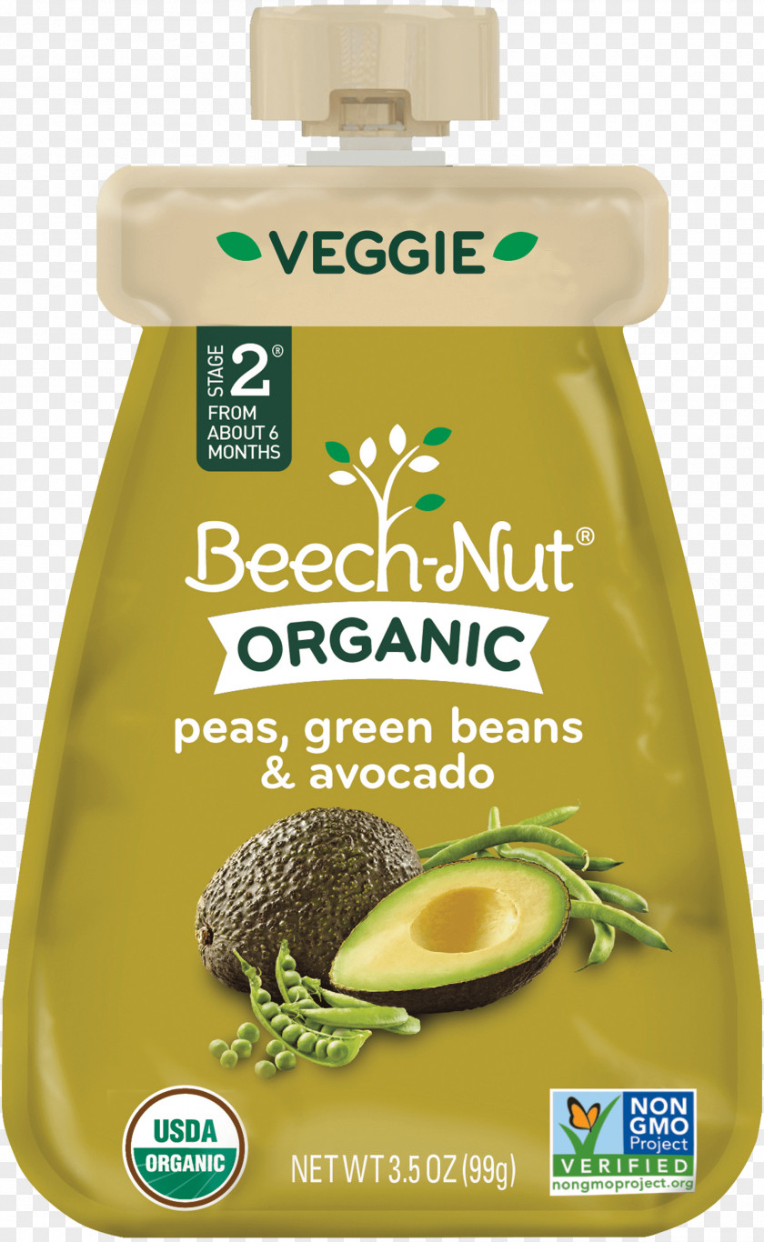 Green Avocado Baby Food Beech-Nut Organic Stage 2 Natural Foods PNG