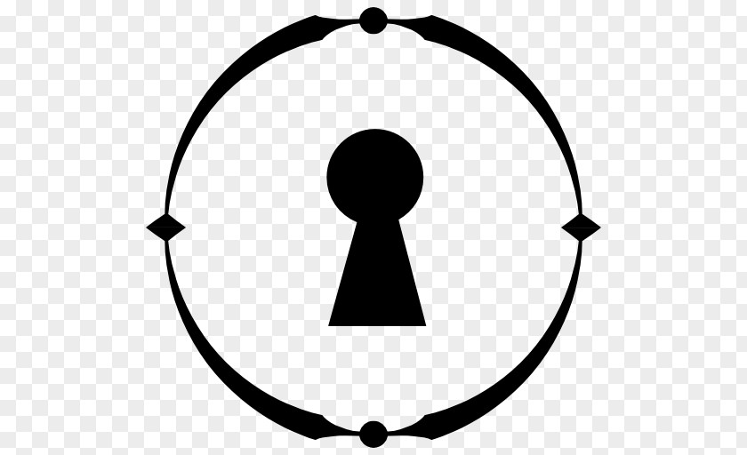 Circle Shape Keyhole Disk Clip Art PNG