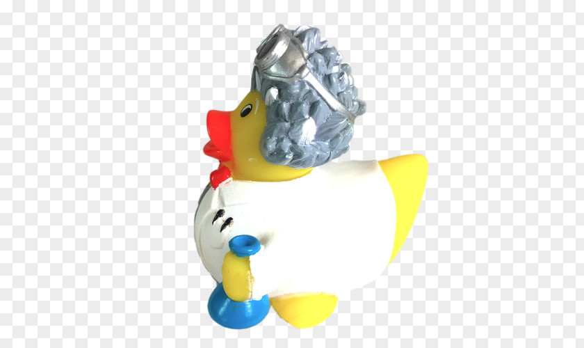 Duck Rubber Mad Scientist Yellow PNG