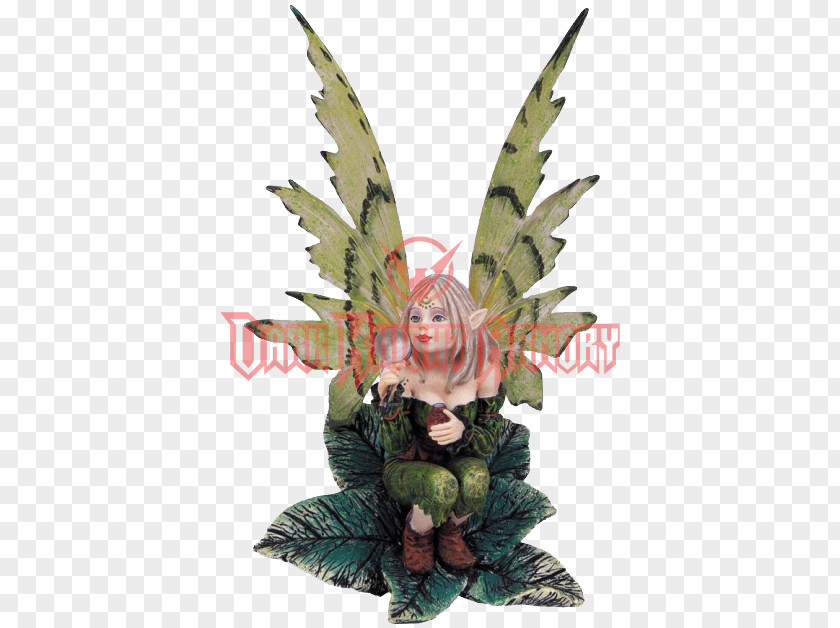Fairy Figurine The With Turquoise Hair Pixie Statue PNG