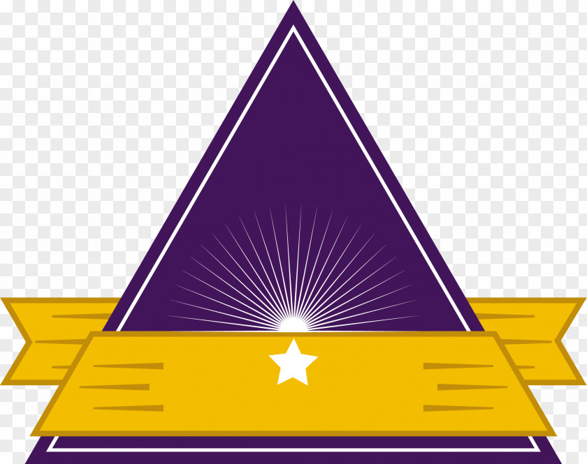 Hand Drawn Purple Triangle PNG