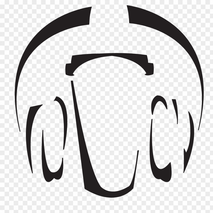 Headphone Logo Graphic Design PNG