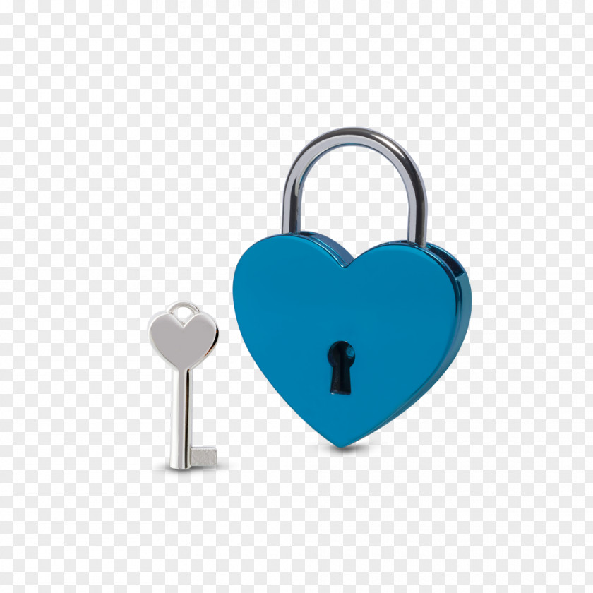Lovers Hart Love Lock Gift Blue Château PNG