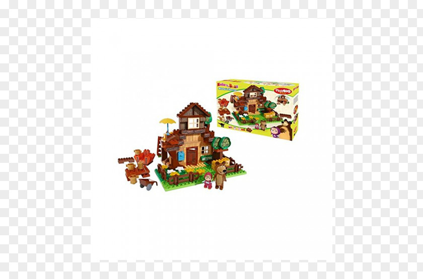 Masha E Orso Bear LEGO Toy Block PNG