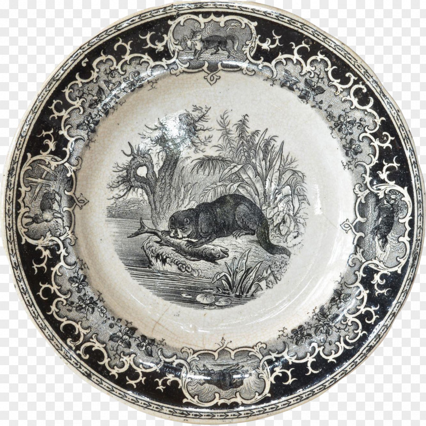 Tableware Sarreguemines Plate Platter Pottery PNG