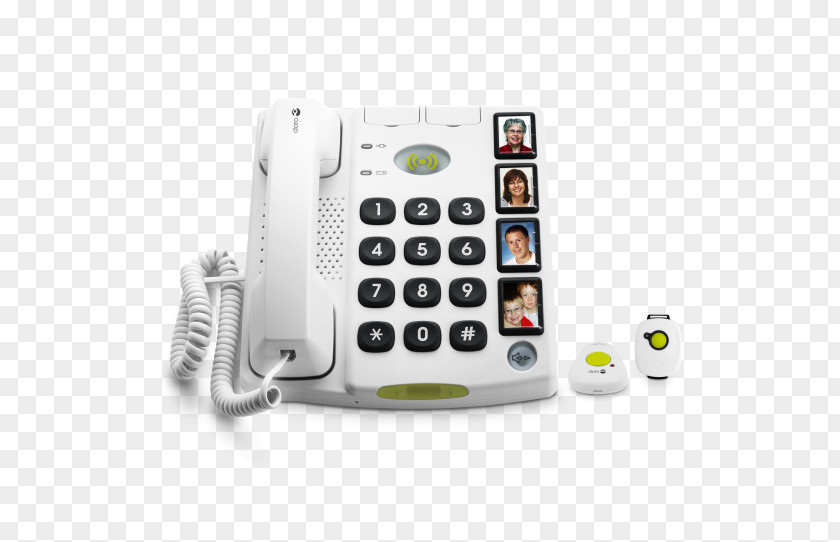 Telephone Fixe DORO Care SecurePlus Call Home & Business Phones Doro Candybar Phone White DoroPhoneSecur580s/w PNG