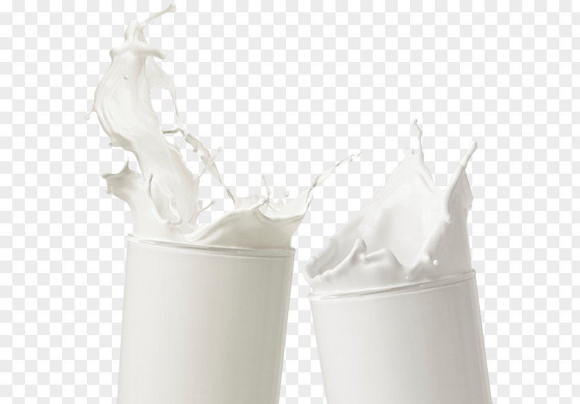 Two Cups Of Milk Collision Organic Food Cream Dairy Product Drink PNG