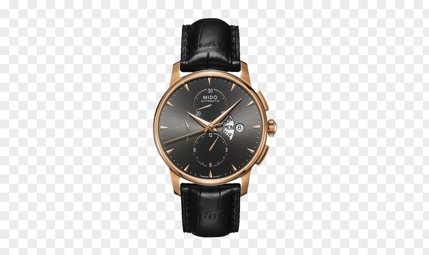 Mido Watches Chronograph Automatic Watch Leather PNG