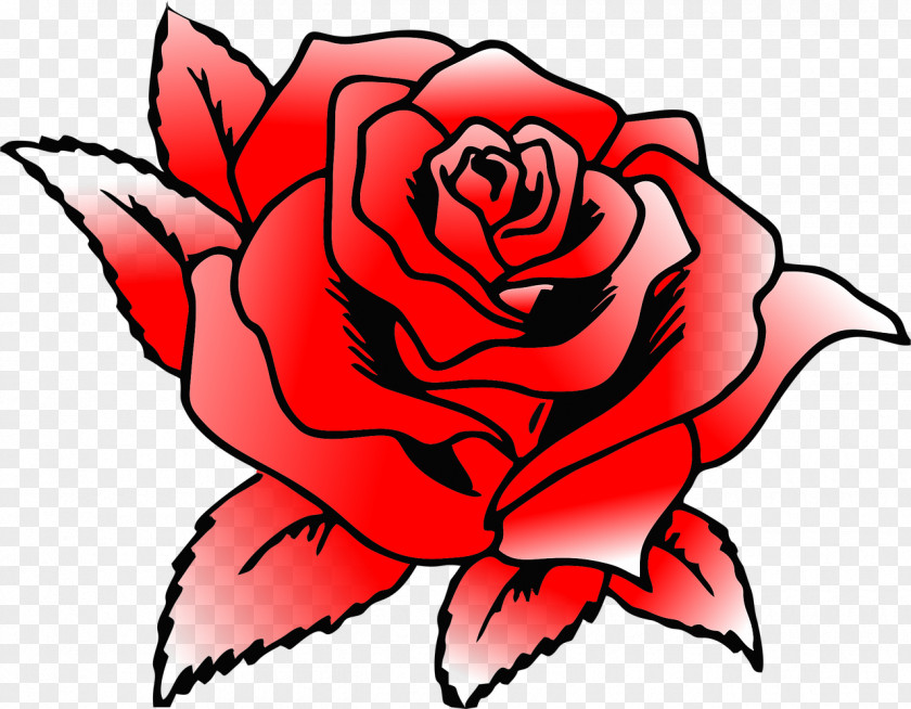 Rose Clipart Red Clip Art Garden Roses Drawing Image Pixabay PNG