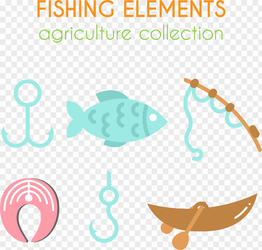 Spring Fishing Tools Rod Tackle Euclidean Vector Illustration PNG
