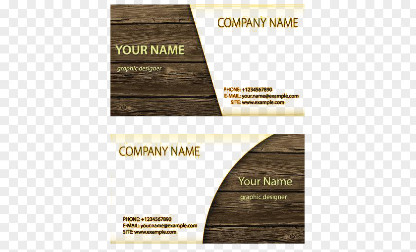 Vector Wood Business Card Paper Visiting PNG