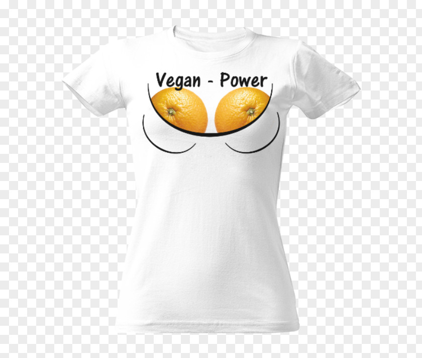 Vegan Power T-shirt Sleeve Bluza Smiley PNG