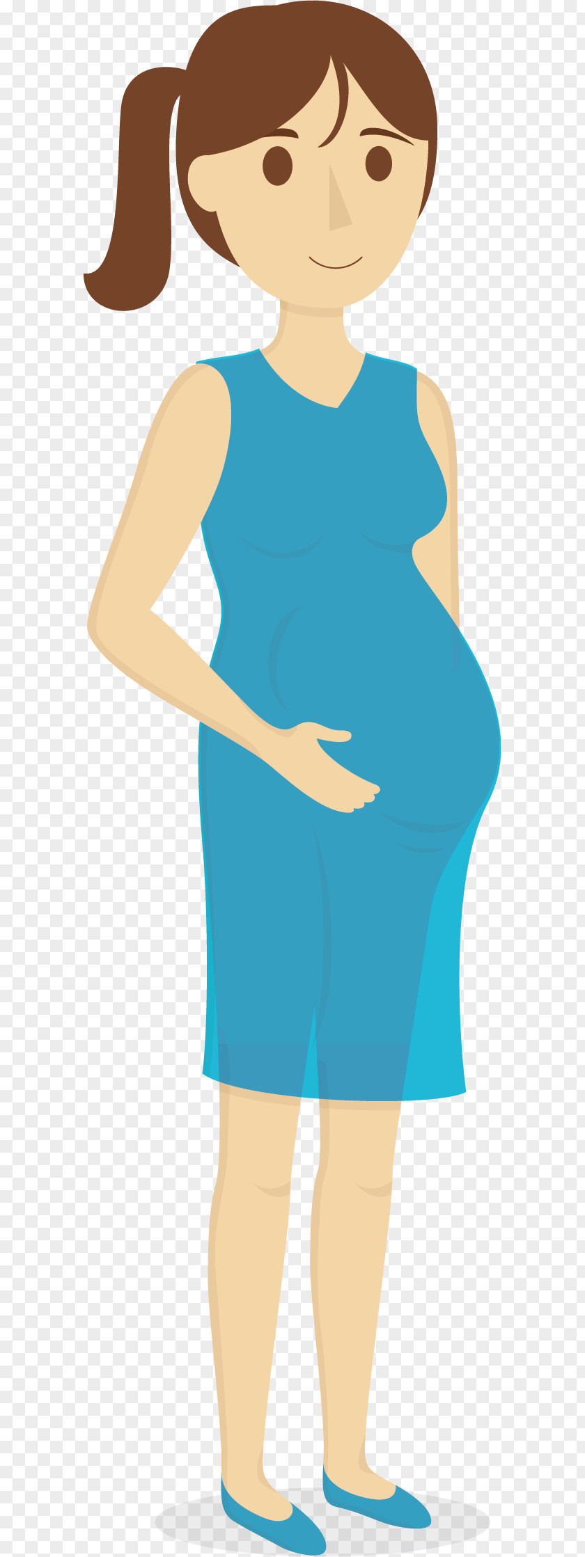 Vector Illustration Of Pregnant Women Pregnancy U5b55u5987 Thumb Clip Art PNG
