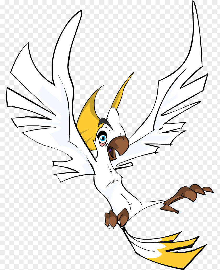 Beak Line Art White Clip PNG