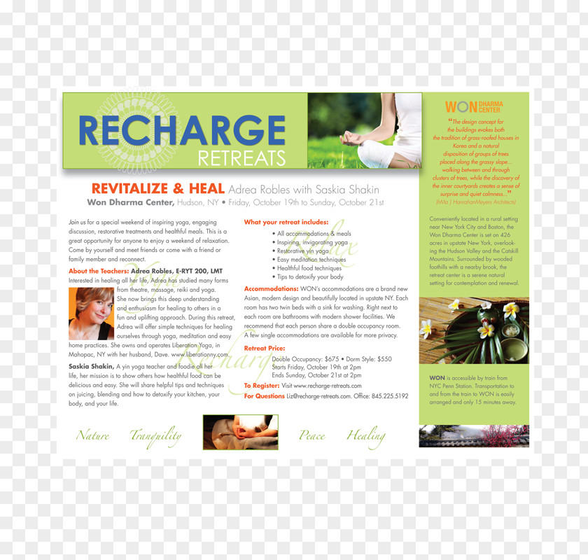 Building Flyer Graphic Design Recharge Retreats & Awakened Life School Of Yoga Advertising Print PNG