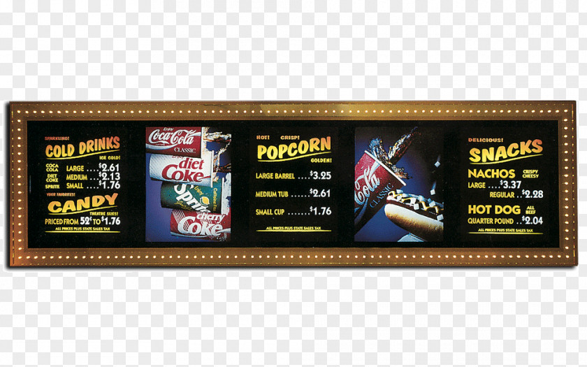 Cinema Sign Brand Display Advertising PNG