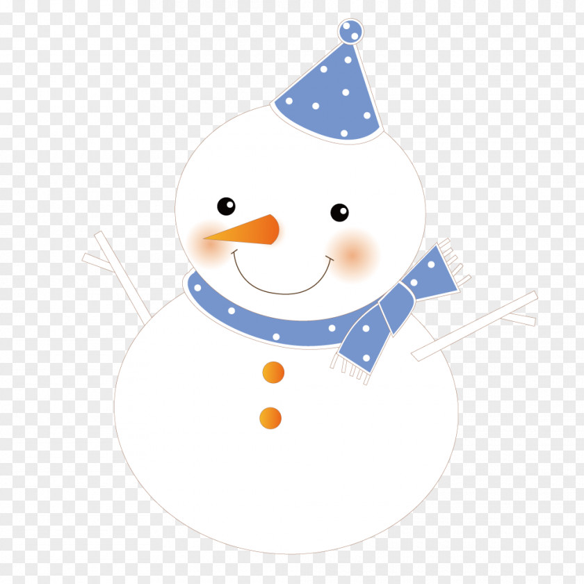 Lovely Snowman Clip Art PNG