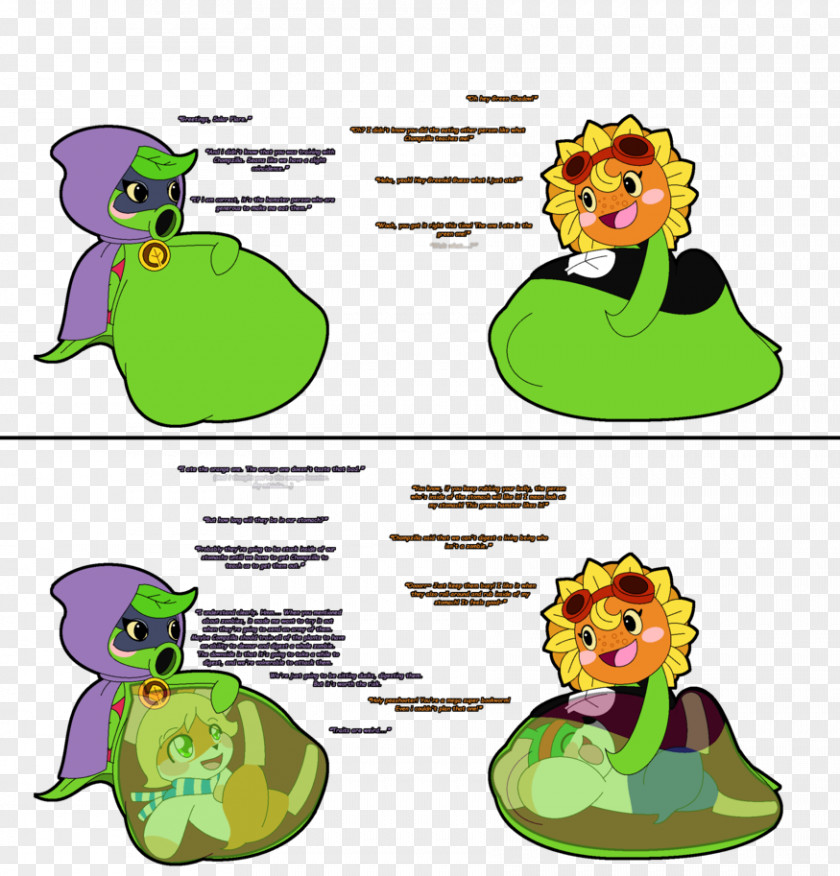Plants Vs. Zombies Heroes Green Color Drawing PNG