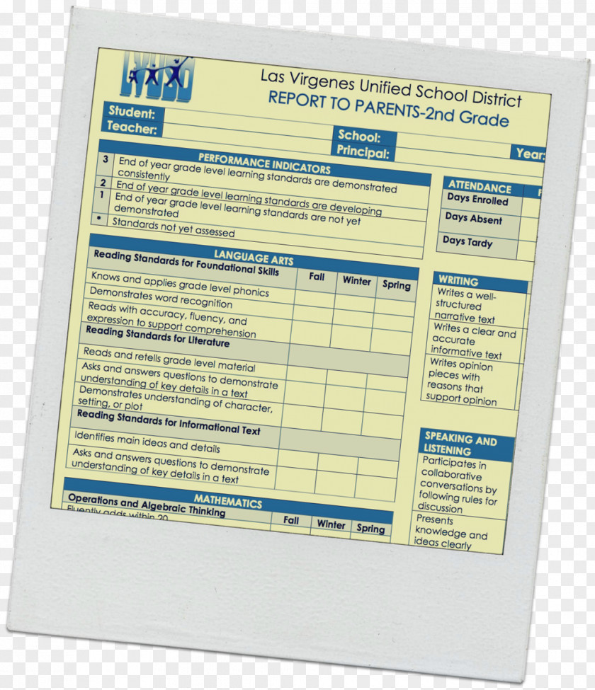 School Report Card National Primary Student Las Virgenes Unified District PNG