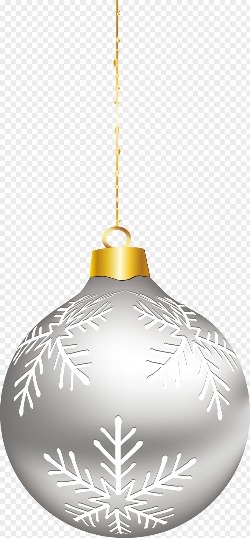 Simple Silver Ornaments Christmas Ornament PNG