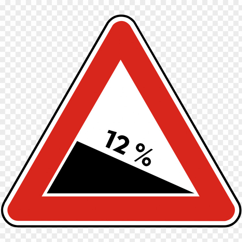 Slopes Warning Sign Traffic Pothole PNG