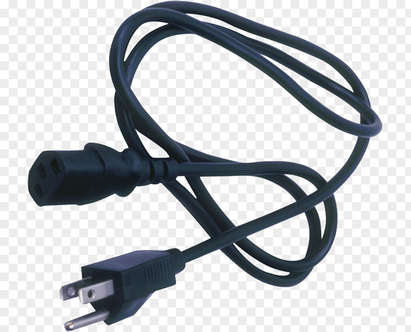 Black Computer Cable Power Cord AC Plugs And Sockets Adapter Extension Cords Alternating Current PNG