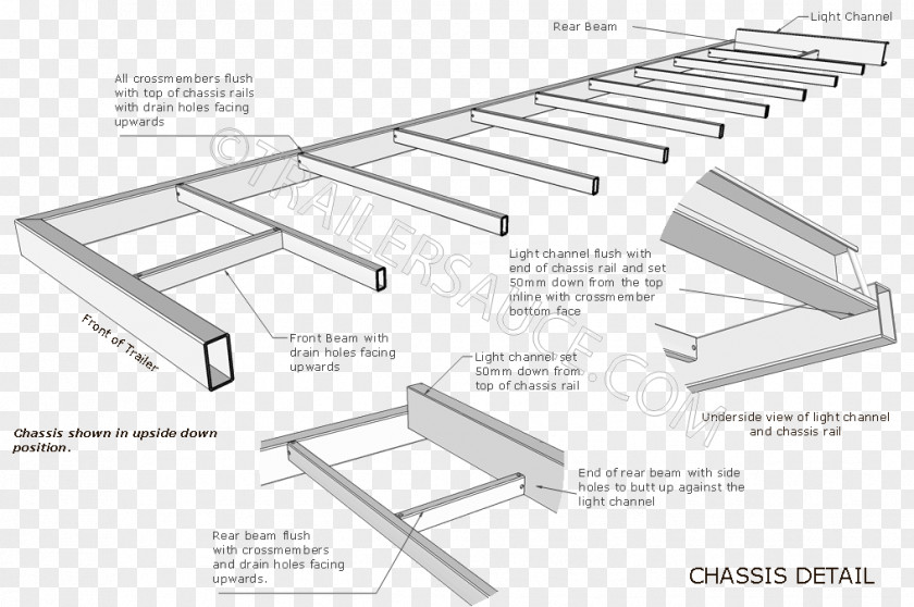 Food Truck Layout Car Trailer Pickup Chassis PNG