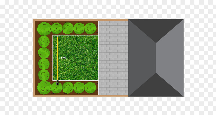 Lawn Run Artificial Turf Measurement Rectangle PNG