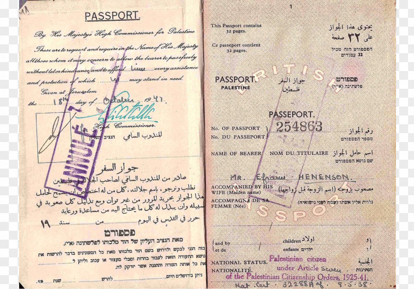 Passport Document Palestinian Authority Palestinians PNG