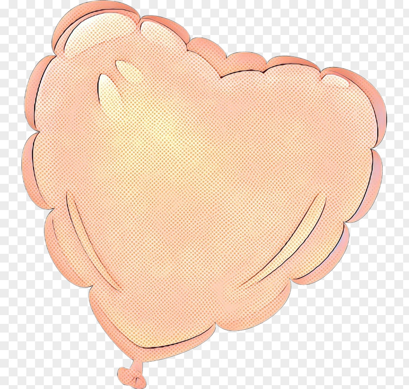 Pink Peach Vintage Heart PNG