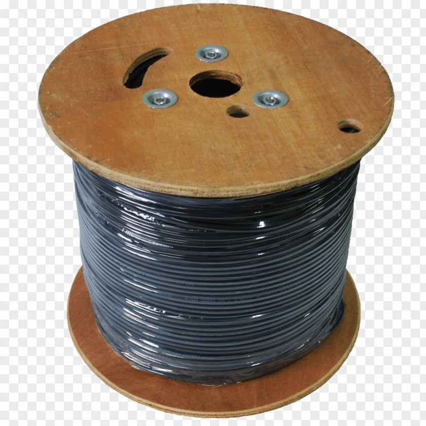 Reel Cable Electrical Coaxial Copper Conductor PNG