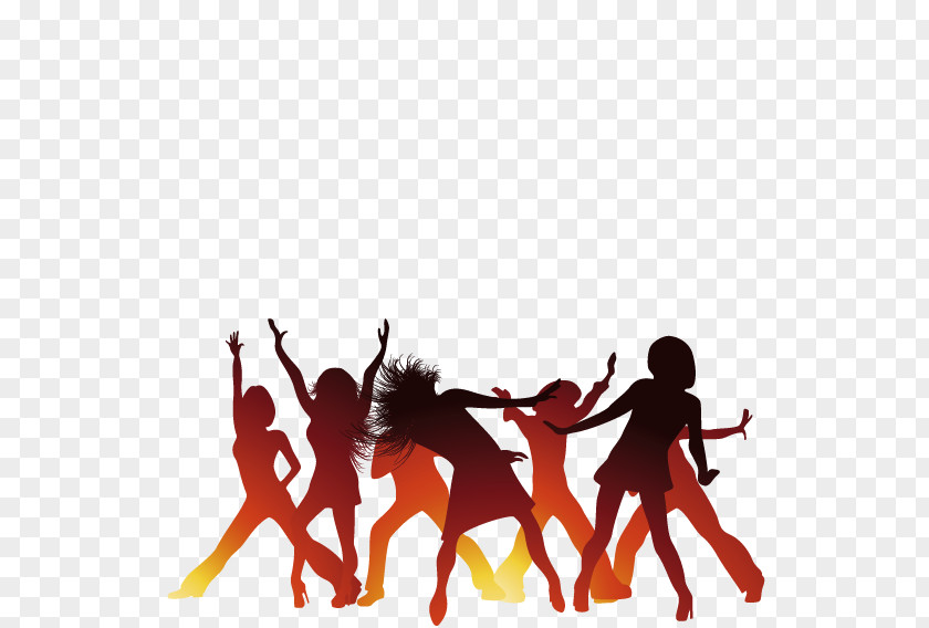 Background Music Dance PNG music , Carnival silhouette figures, group of people dancing illustration clipart PNG
