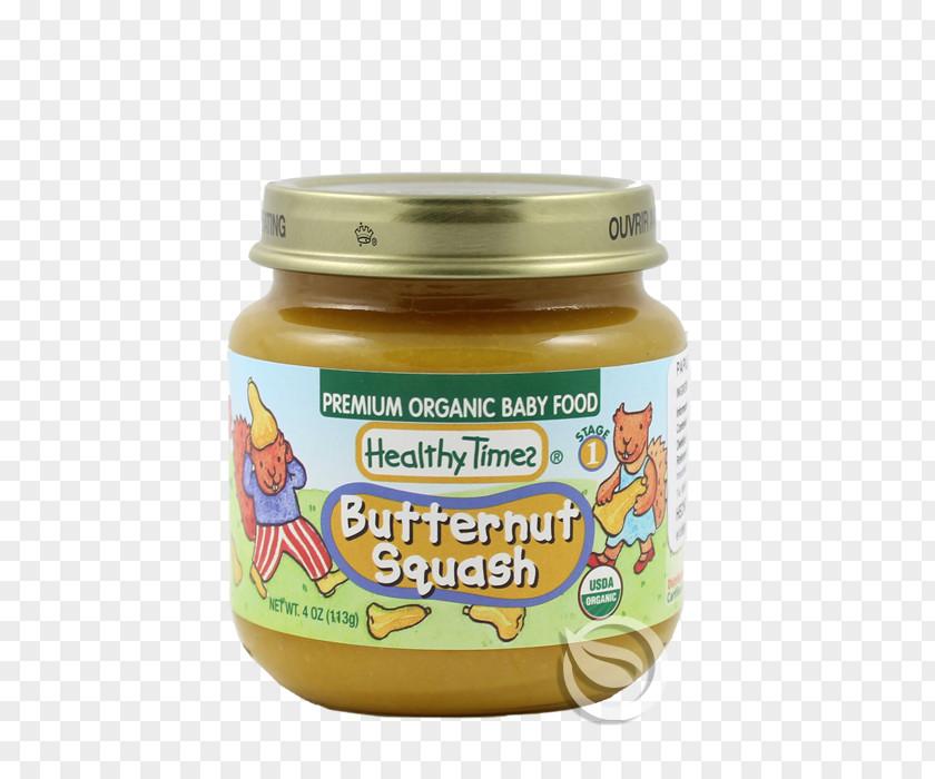 Butternut Squash Organic Food Baby Condiment PNG