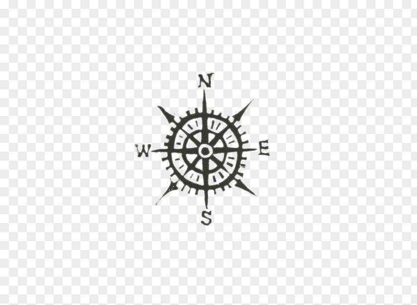 Compass Rose Cardinal Direction Wall Decal Clip Art PNG