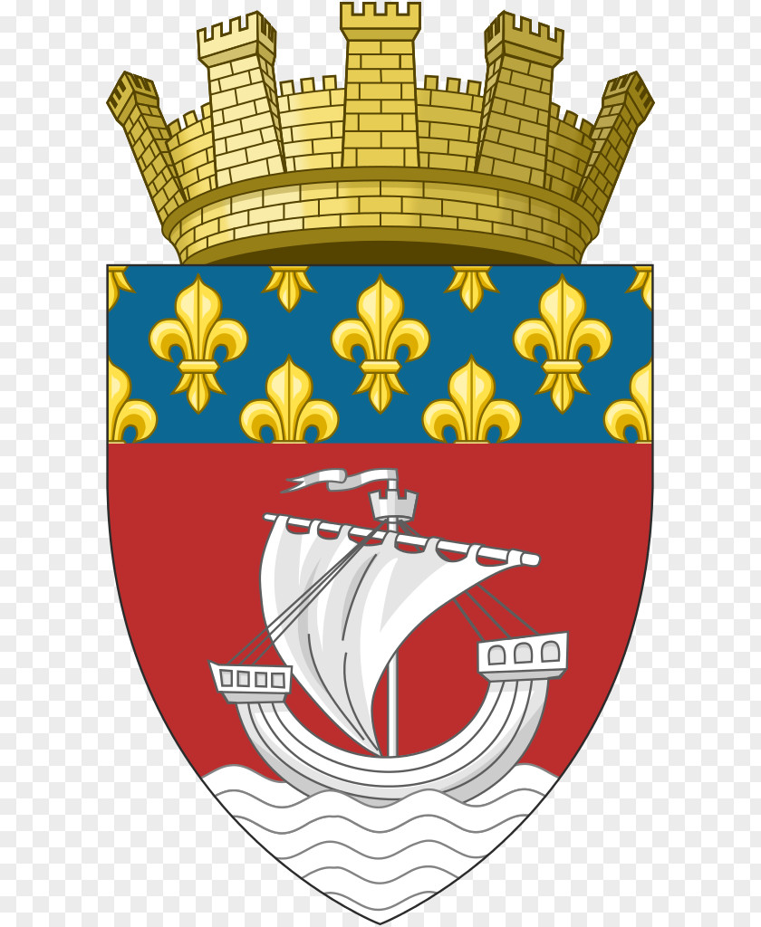 Paris Coat Of Arms Flag France PNG