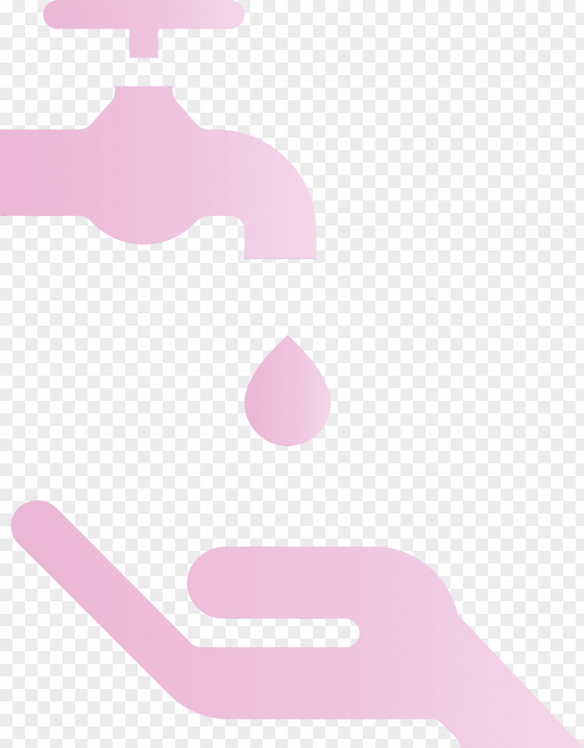 Pink Hand Finger Logo PNG