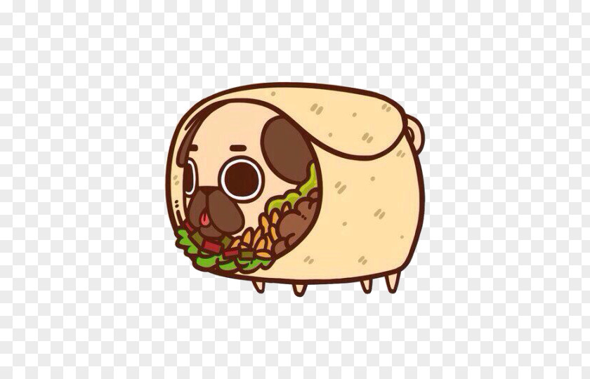 T-shirt Burrito Taco Pug Chicken PNG